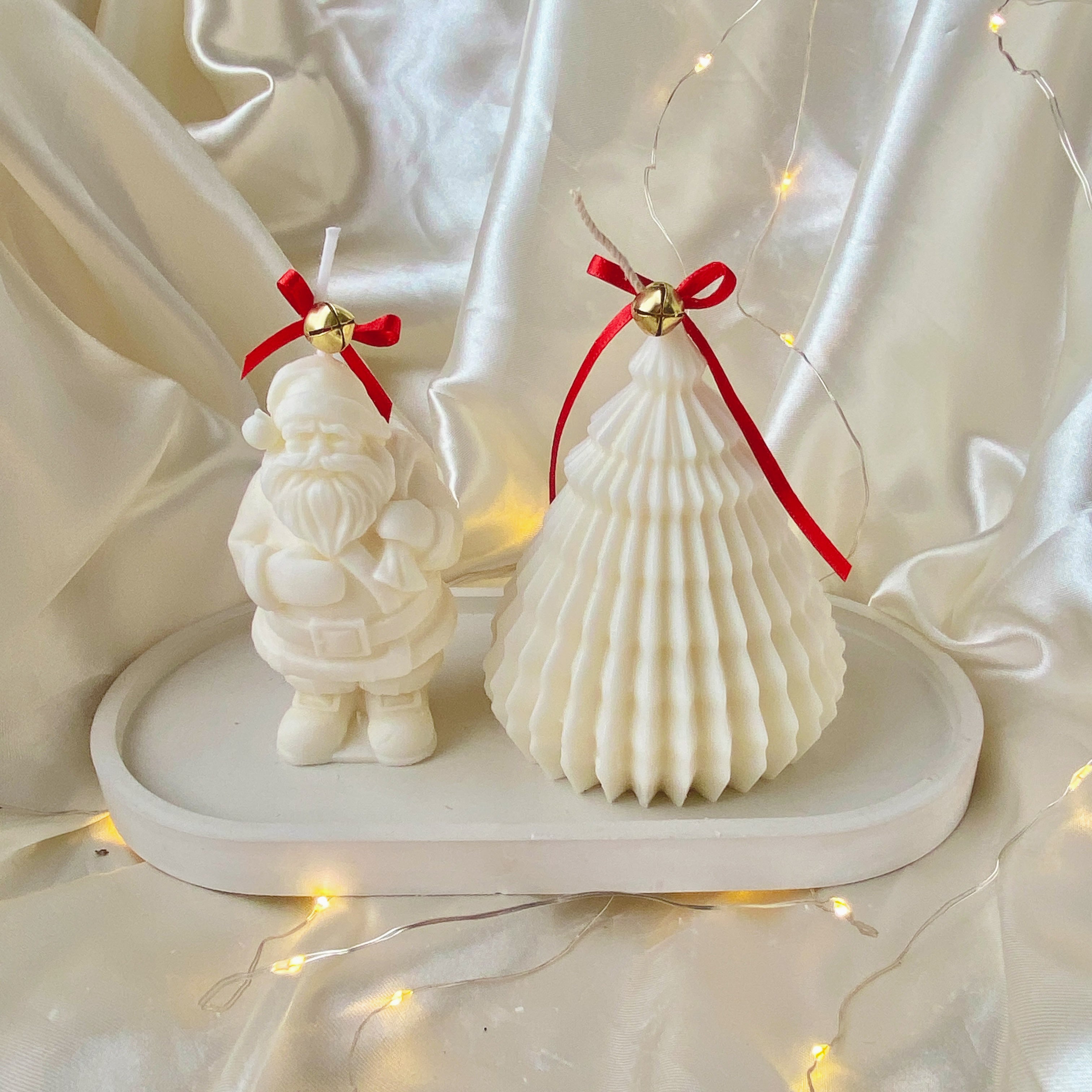 Set navidad plizada.